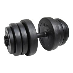 Činka nakládací LIFEFIT® jednoruční 23 kg, vinyl-cement, 30mm tyč/8x kotouč