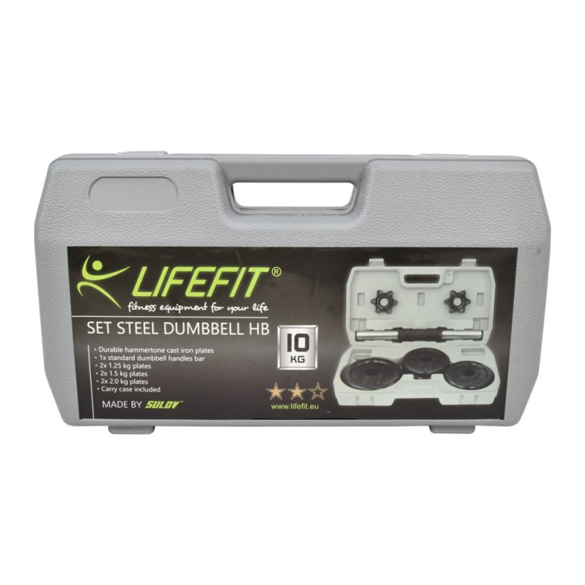 Činkový set LIFEFIT® DUMBBELL SET STEEL HB-03 10kg ABS