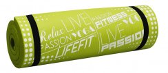 Podložka LIFEFIT® YOGA MAT EXKLUZIV PLUS, 180x58x1,5cm, světle zelená