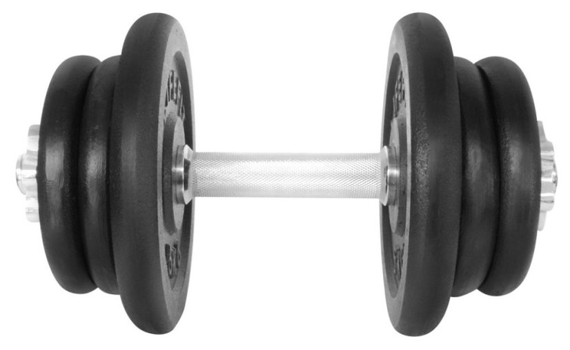 Činka nakládací LIFEFIT® jednoruční 22 kg, 30mm tyč/6x kotouč