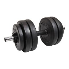 Činka nakládací LIFEFIT® jednoruční 13 kg, vinyl-cement, 30mm tyč/6x kotouč