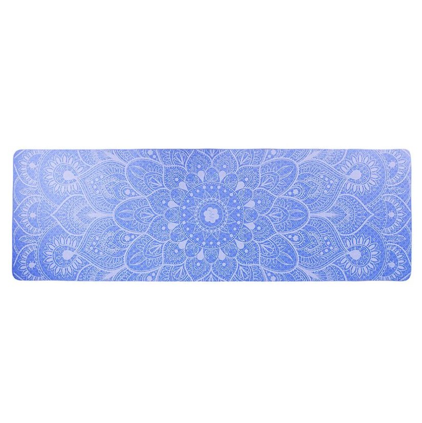 Podložka LIFEFIT® YOGA MAT MANDALA DUO, 183x58x0,6cm, modrá