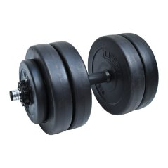 Činka nakládací LIFEFIT® jednoruční 23 kg, vinyl-cement, 30mm tyč/6x kotouč
