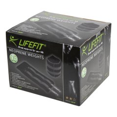 Neoprenová zátěž LIFEFIT® kotník/zápěstí S2 2x3,0kg, černá
