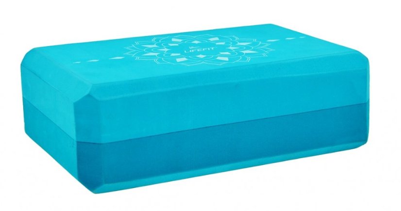 JOGA BLOK LIFEFIT® BOGA, tyrkysová