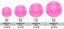 Gymnastický míč LIFEFIT® ANTI-BURST 65 cm, růžový
