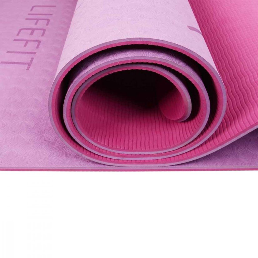 Podložka LIFEFIT® YOGA MAT RELAX DUO, 183x58x0,6cm, bordó