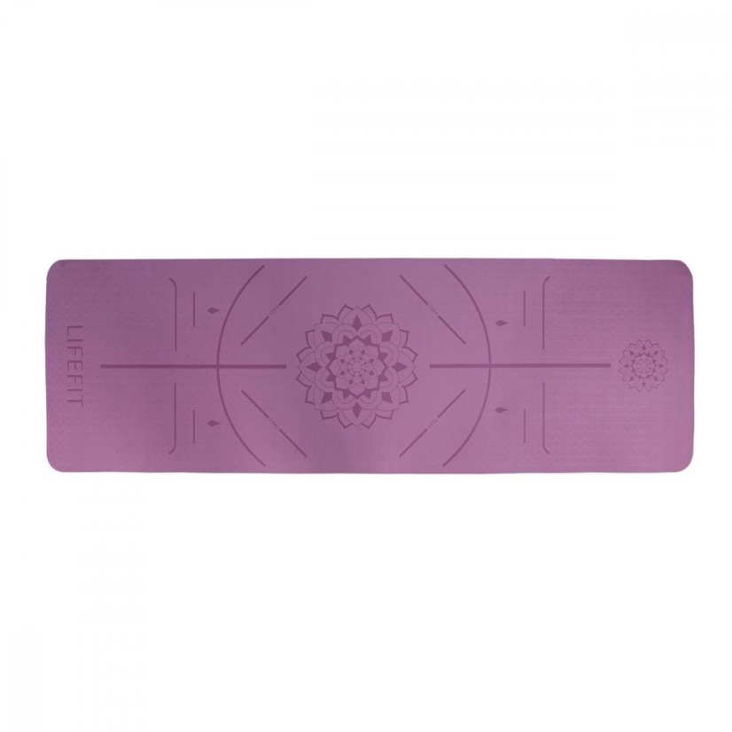 Podložka LIFEFIT® YOGA MAT RELAX DUO, 183x58x0,6cm, bordó