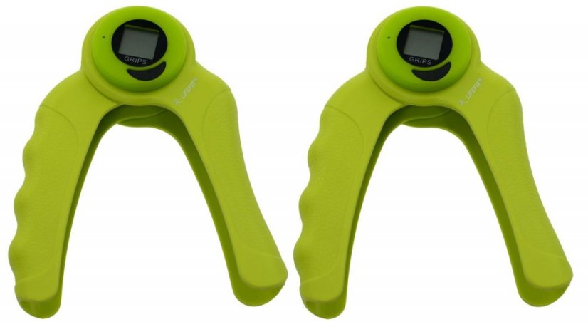 Posilovač prstů s digitálním počítadlem LIFEFIT® ABS COUNTER, pár