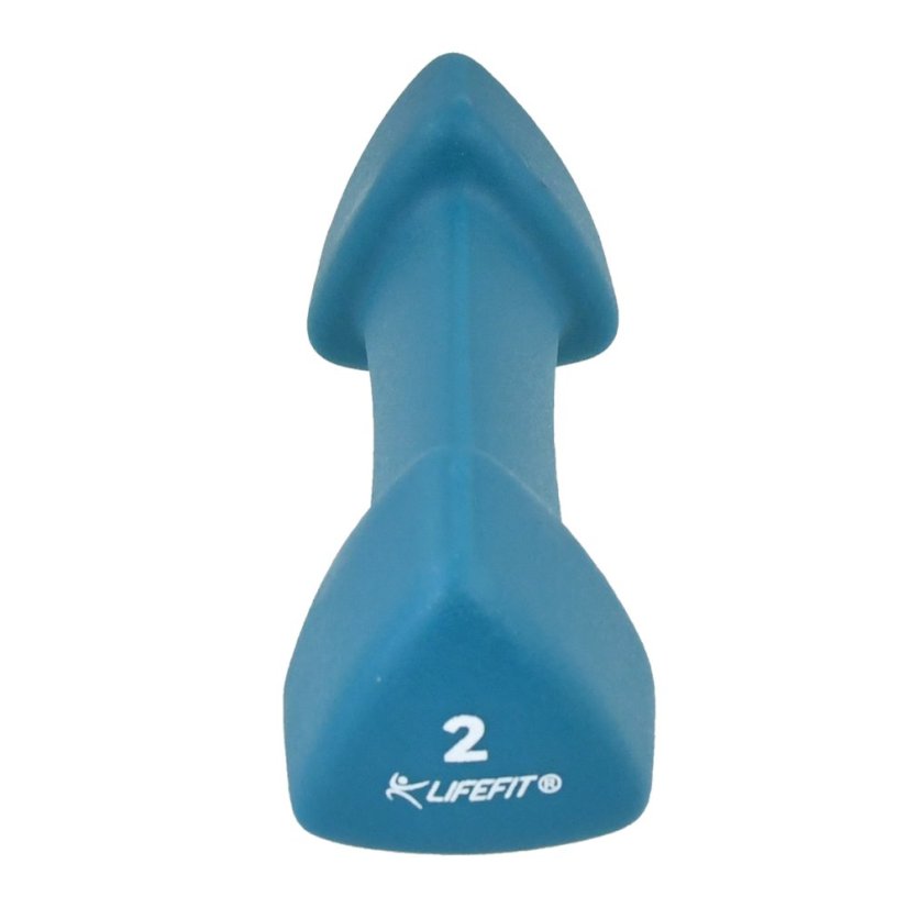 Neoprenová činka LIFEFIT® TRIANGLE 1 x 2,0 kg, modrá