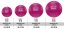 Gymnastický míč LIFEFIT® ANTI-BURST 75 cm, bordó