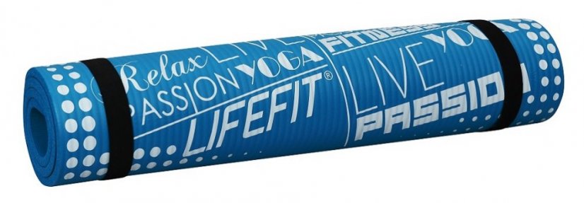 Podložka LIFEFIT® YOGA MAT EXKLUZIV , 100x58x1cm, modrá
