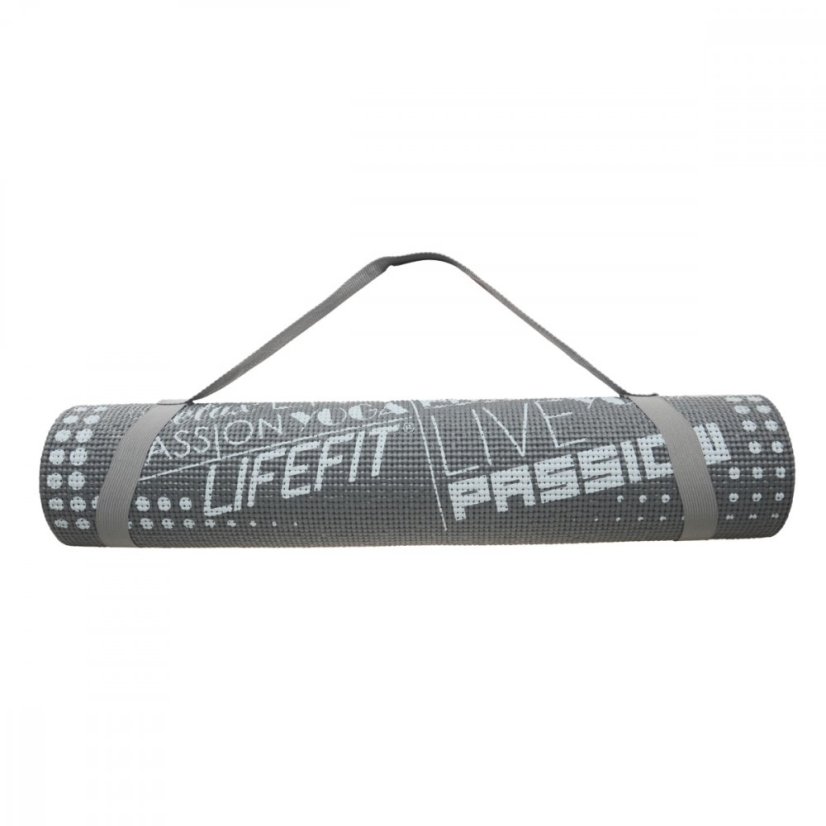 Gymnastická podložka LIFEFIT® SLIMFIT PLUS, 173x58x0,6cm, šedá