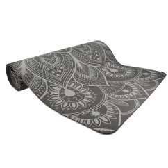 Podložka LIFEFIT® YOGA MAT MANDALA DUO, 183x58x0,6cm, černá