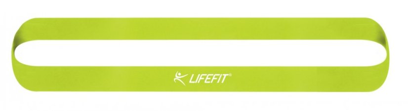 Posilovací guma LIFEFIT® KRUH SOFT, sv. zelená