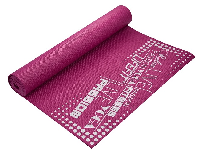Gymnastická podložka LIFEFIT® SLIMFIT, 173x58x0,4cm, bordó