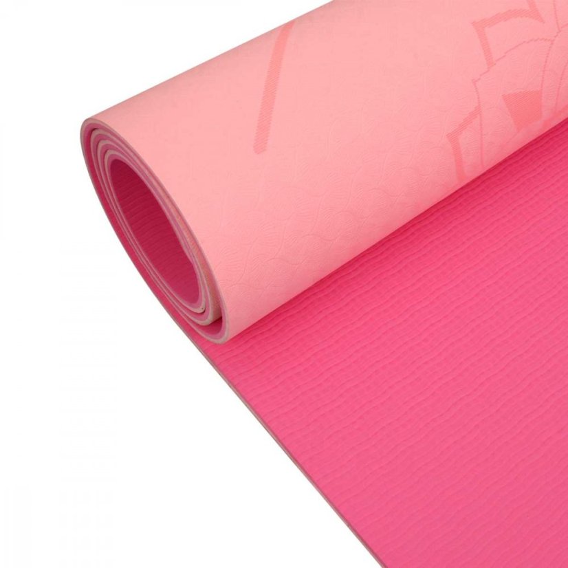 Podložka LIFEFIT® YOGA MAT RELAX DUO, 183x58x0,6cm, růžová