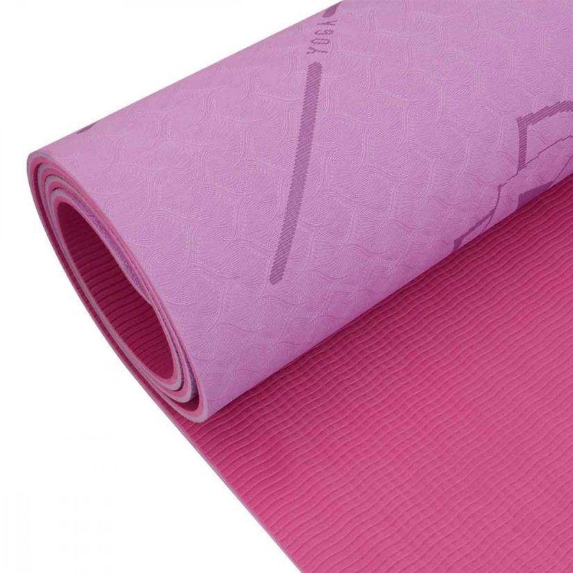 Podložka LIFEFIT® YOGA MAT RELAX DUO, 183x58x0,6cm, bordó