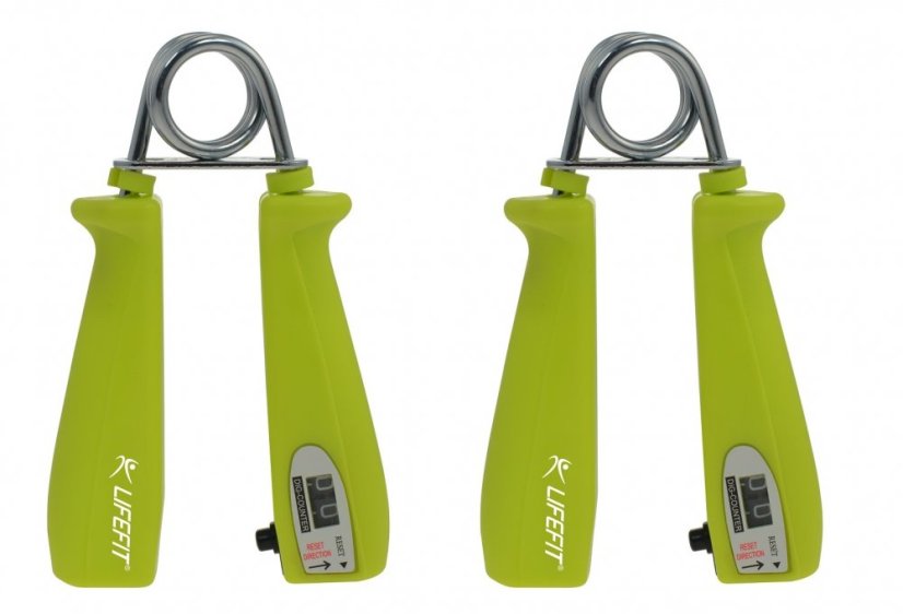 Posilovač prstů s mechanickým počítadlem LIFEFIT® MANUAL COUNTER, pár