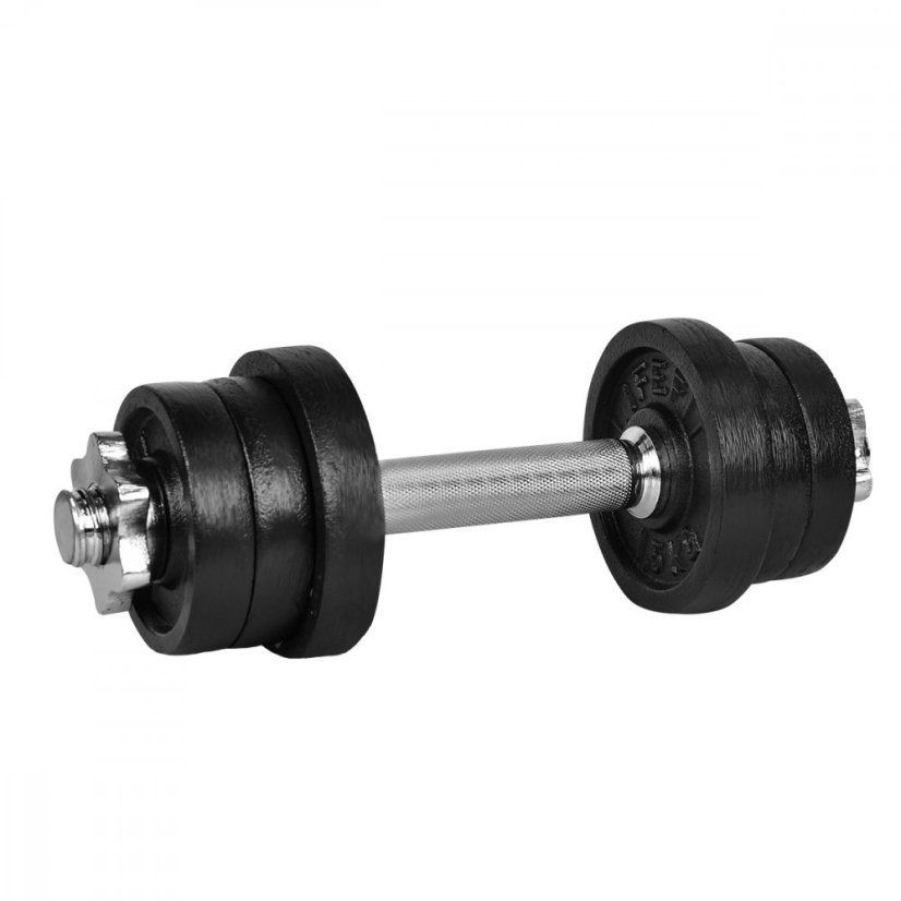 Činka nakládací LIFEFIT® Angular jednoruční 9 kg, 30mm tyč/6x kotouč