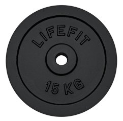 Kotouč LIFEFIT® 15kg, S2, kovový, pro 30mm tyč