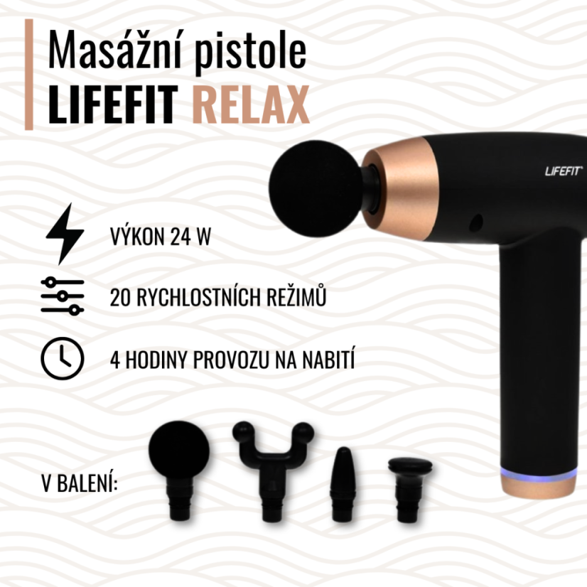 Masážní pistole LIFEFIT® RELAX