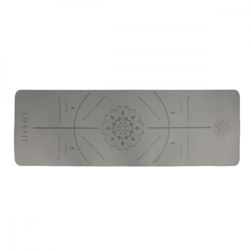Podložka LIFEFIT® YOGA MAT RELAX DUO, 183x58x0,6cm, černá