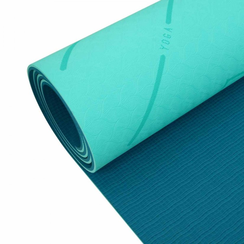 Podložka LIFEFIT® YOGA MAT RELAX DUO, 183x58x0,6cm, tyrkysová