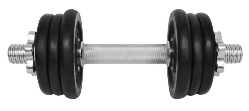 Činka nakládací LIFEFIT® jednoruční 9 kg, 30mm tyč/6x kotouč