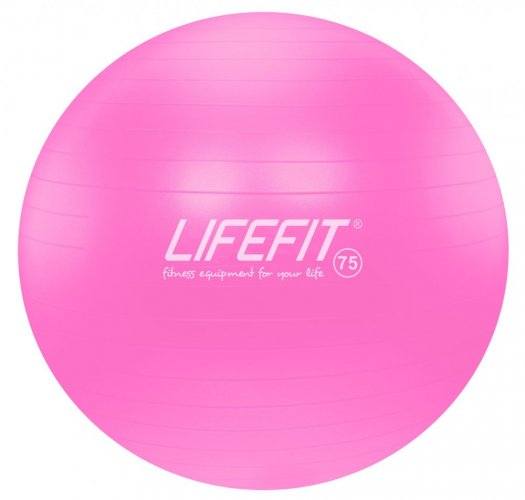 Gymnastický míč LIFEFIT® ANTI-BURST 75 cm, růžový