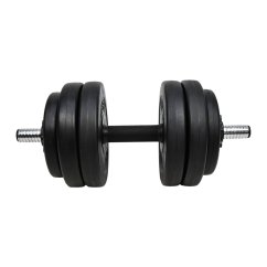 Činka nakládací LIFEFIT® jednoruční 13 kg, vinyl-cement, 30mm tyč/6x kotouč