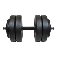 Činka nakládací LIFEFIT® jednoruční 23 kg, vinyl-cement, 30mm tyč/6x kotouč
