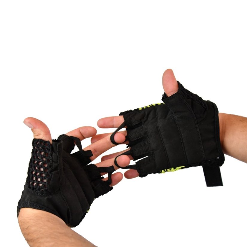 Fitness rukavice LIFEFIT® FIT, černo-zelené - Oblečení velikost: XL, Výrobce: Rulyt s.r.o, 5.května 435, 440 01 Dobroměřice, e-mail: info@rulyt.cz