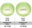 Gymnastický míč LIFEFIT® TRANSPARENT 75 cm, sv. zelený