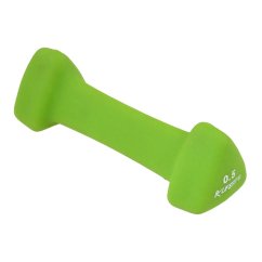 Neoprenová činka LIFEFIT® TRIANGLE 1 x 0,5 kg, zelená