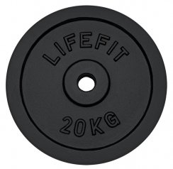 Kotouč LIFEFIT® 20kg, kovový, pro 30mm tyč