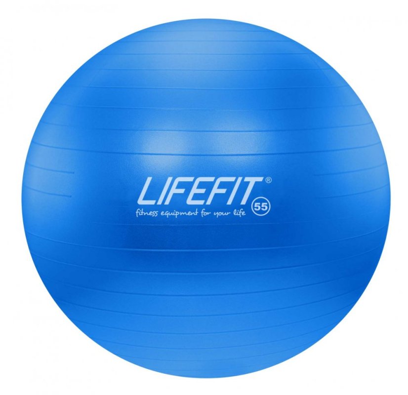 Gymnastický míč LIFEFIT® ANTI-BURST 55 cm, modrý