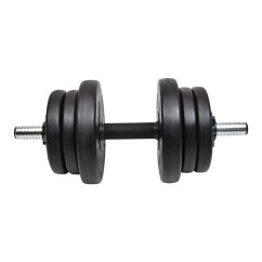 Činka nakládací LIFEFIT® jednoruční 10,5 kg, vinyl-cement, 30mm tyč/6x kotouč