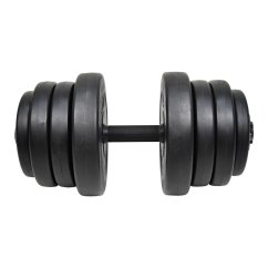 Činka nakládací LIFEFIT® jednoruční 23 kg, vinyl-cement, 30mm tyč/8x kotouč