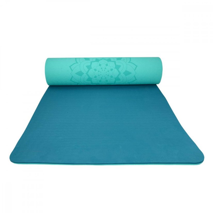 Podložka LIFEFIT® YOGA MAT RELAX DUO, 183x58x0,6cm, tyrkysová