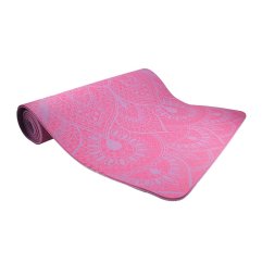 Podložka LIFEFIT® YOGA MAT MANDALA DUO, 183x58x0,6cm, bordó