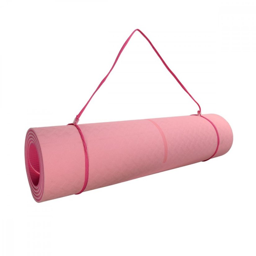 Podložka LIFEFIT® YOGA MAT RELAX DUO, 183x58x0,6cm, růžová