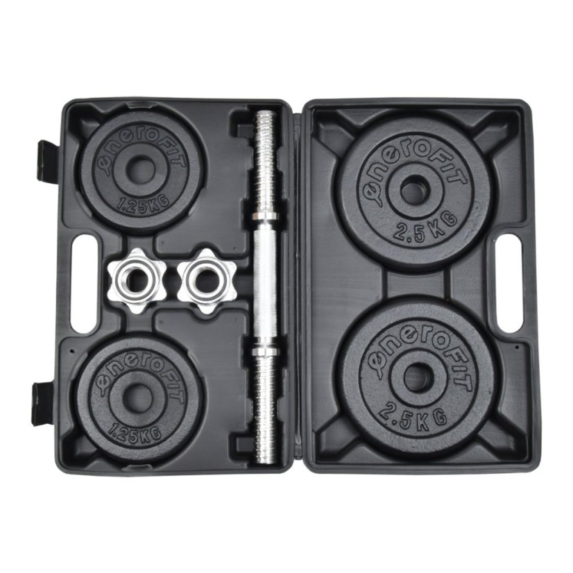 Činkový set LIFEFIT® DUMBBELL SET STEEL HB 10kg ABS