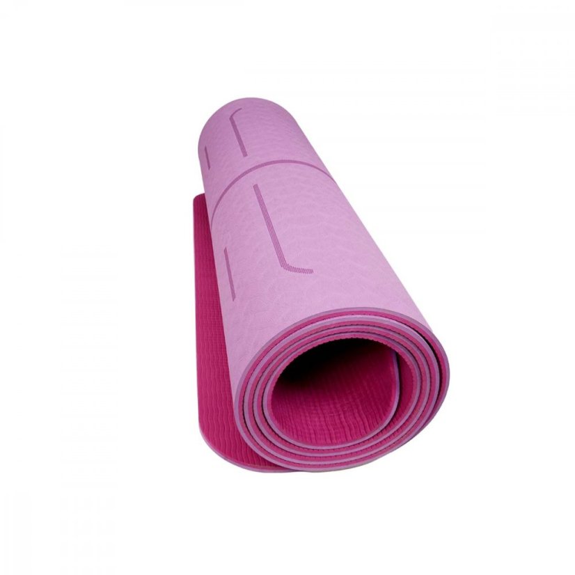Podložka LIFEFIT® YOGA MAT RELAX DUO, 183x58x0,6cm, bordó