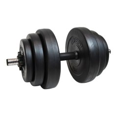 Činka nakládací LIFEFIT® jednoruční 18 kg, vinyl-cement, 30mm tyč/6x kotouč